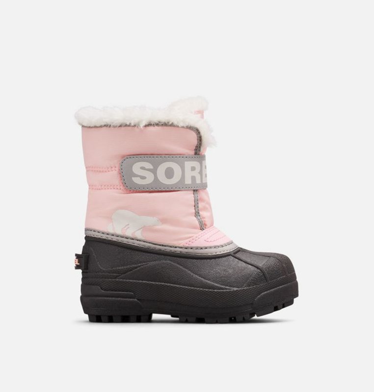Sorel Barn Vinterkängor Rosa/Svarta - Childrens Commander™ - OQT-839215